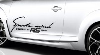 2 Stück RS Sports Mind Aufkleber Sticker 33,5cm x 12,3cm Ford Focus Fiesta B-Max Tourneo Courier EcoSport C-MAX / Grand C-MAX Tourneo Connect Kuga Mondeo MUSTANG Galaxy